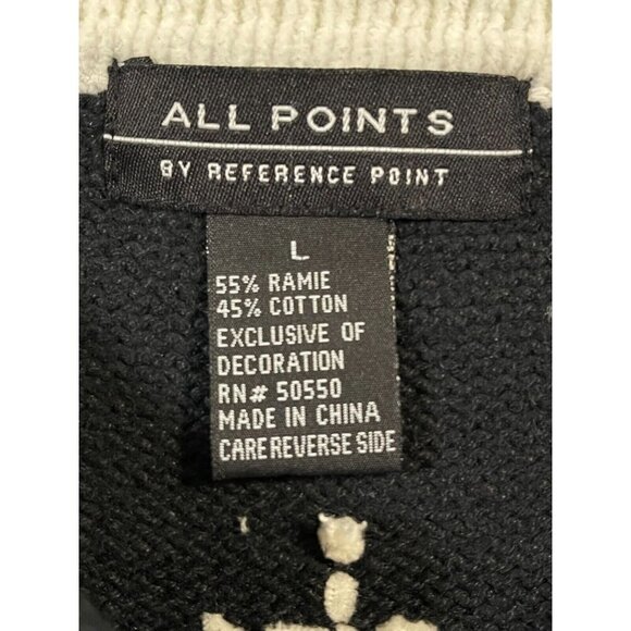 All Points Women's Snowmen Full Zip Cardigan SIZE-LARGE - Picture 2 of 8